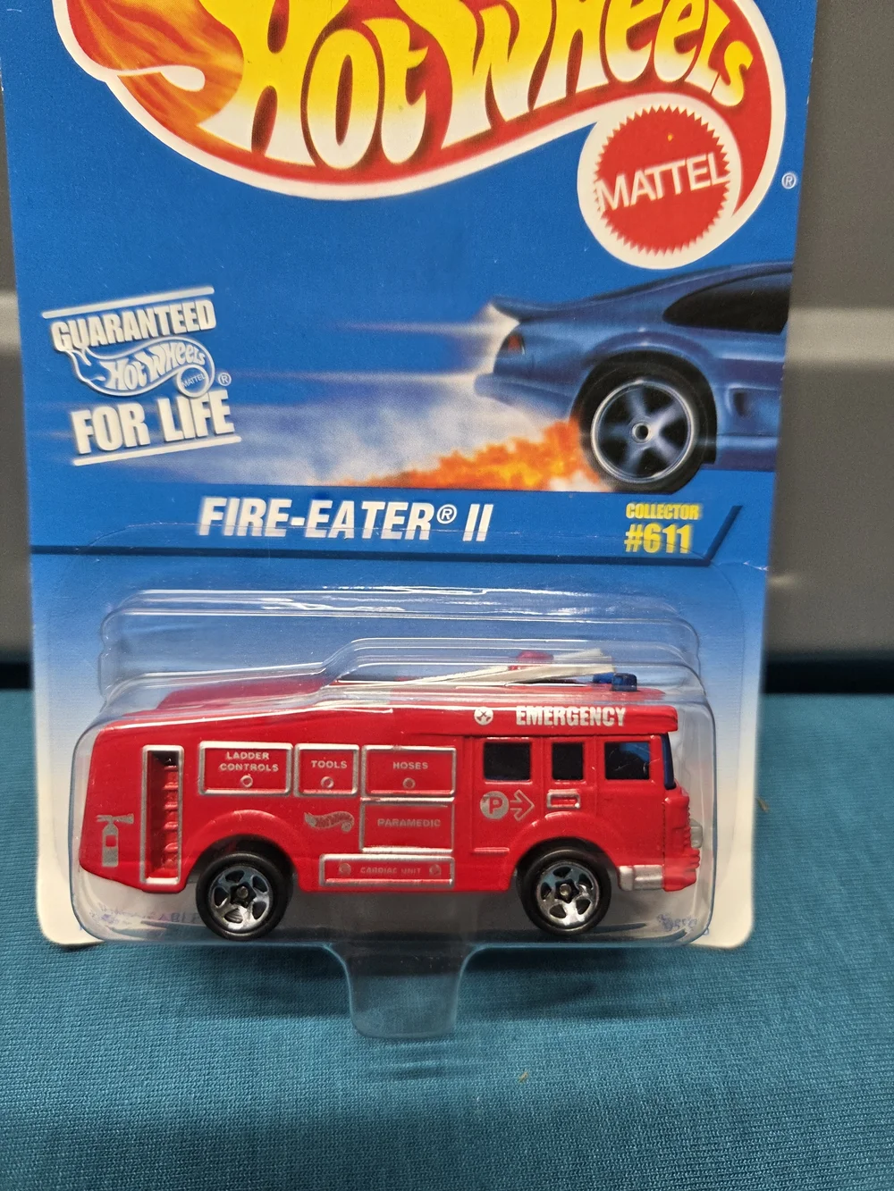1996 Hot Wheels Fire-Eater II #611 Red 1:64 Scale
